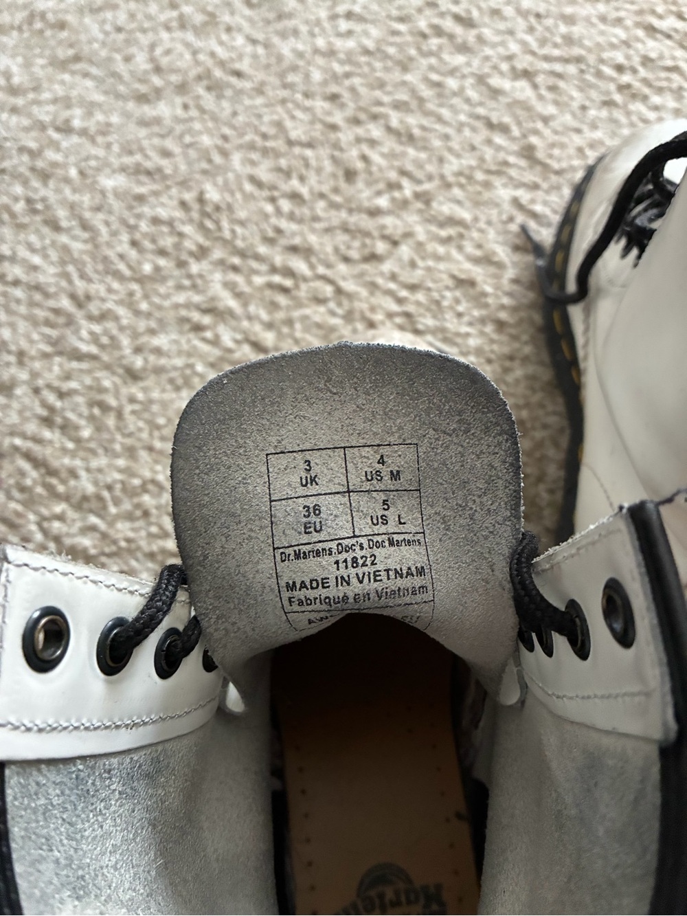 White dr marten boots - Picture 6 of 6
